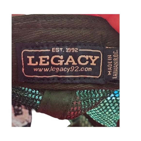 Legacy Farm Outdoors Trucker Hat Denim Forest Green Washington Family Ranch - Picture 5 of 7